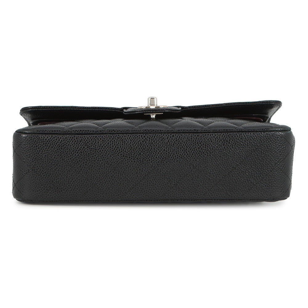 CHANEL Matelasse Chain Shoulder Bag BlackA01112 Caviar Leather Size 25
