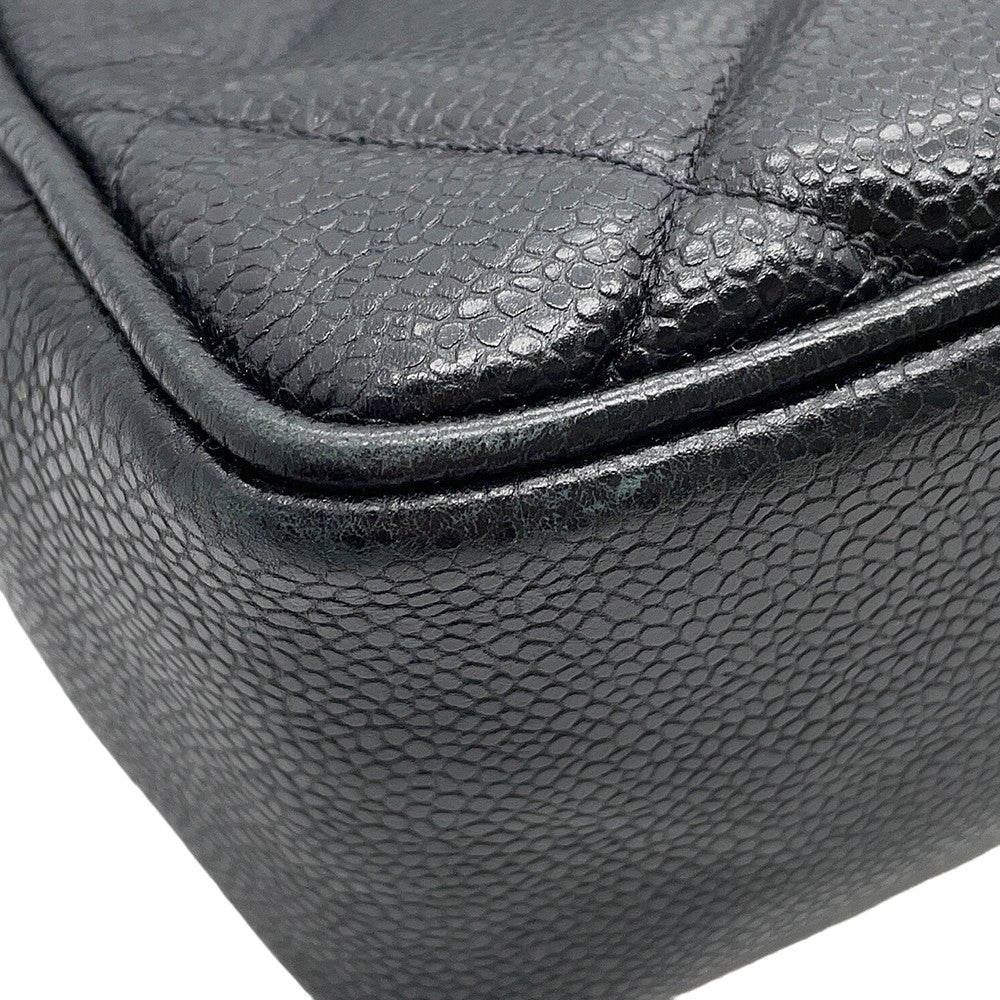 CHANEL Decacoco Tote Bag Black Caviar Leather