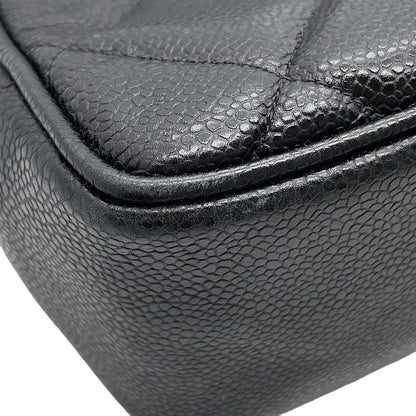 CHANEL Decacoco Tote Bag Black Caviar Leather