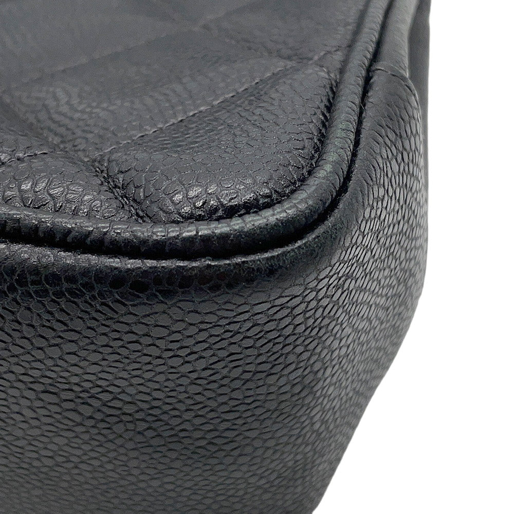CHANEL Decacoco Tote Bag Black Caviar Leather