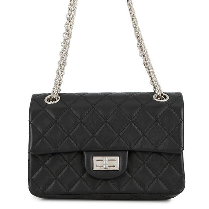 CHANEL Matelasse 2.55 Chain Shoulder Bag BlackAS0874 Lambskin Size Mini