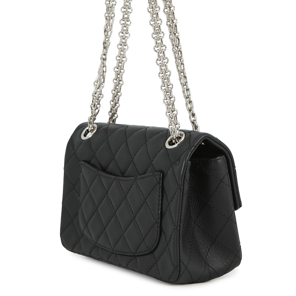 CHANEL Matelasse 2.55 Chain Shoulder Bag BlackAS0874 Lambskin Size Mini