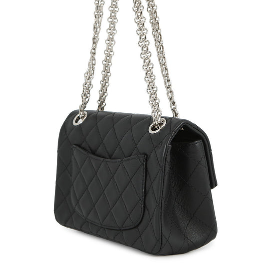 CHANEL Matelasse 2.55 Chain Shoulder Bag BlackAS0874 Lambskin Size Mini