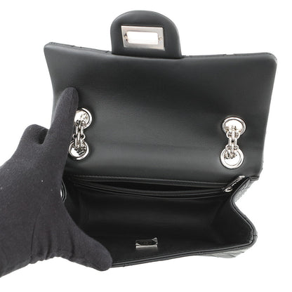 CHANEL Matelasse 2.55 Chain Shoulder Bag BlackAS0874 Lambskin Size Mini