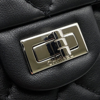 CHANEL Matelasse 2.55 Chain Shoulder Bag BlackAS0874 Lambskin Size Mini