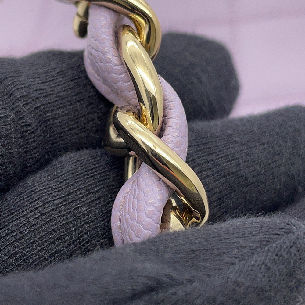 CHANEL Matelasse Chain Shoulder Bag PurpleAS4789 Caviar Leather
