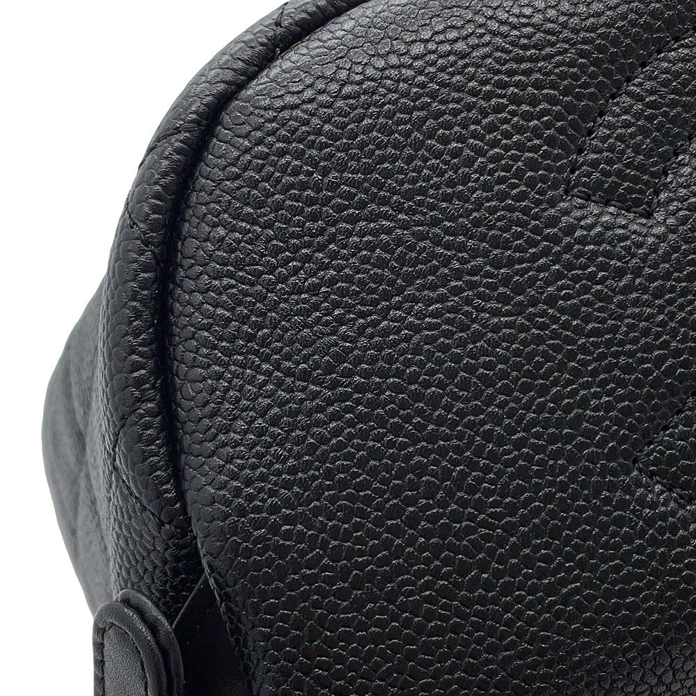 CHANEL Filigree Backpack BlackA57090 Caviar Leather