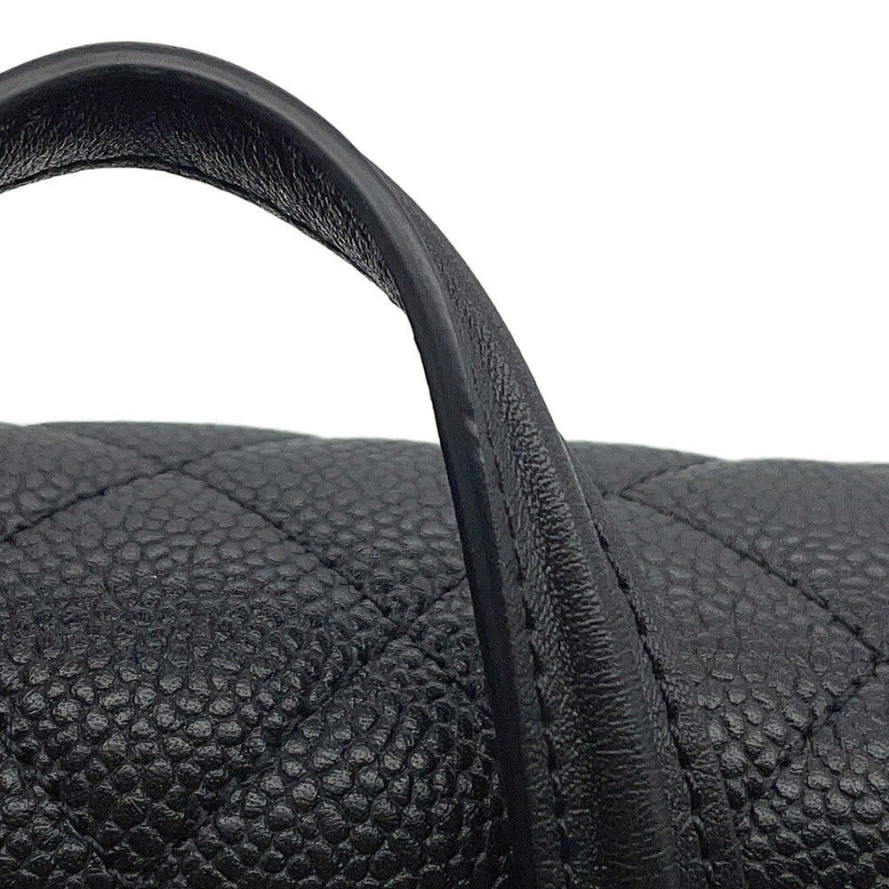 CHANEL Filigree Backpack BlackA57090 Caviar Leather