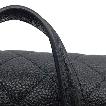 CHANEL Filigree Backpack BlackA57090 Caviar Leather