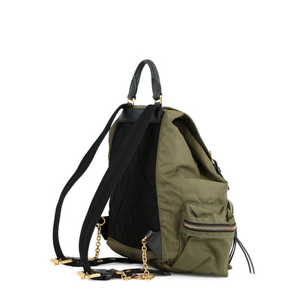 BURBERRY Patch Backpack Khaki/Black4050383 Nylon