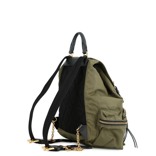 BURBERRY Patch Backpack Khaki/Black4050383 Nylon