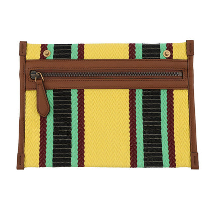 GUCCI Logo Tote Bag Yellow/Multicolor818771 Canvas Leather
