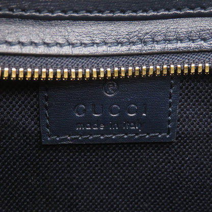 GUCCI Moonside Shoulder Bag Beige/Navy786015 GG Canvas Leather
