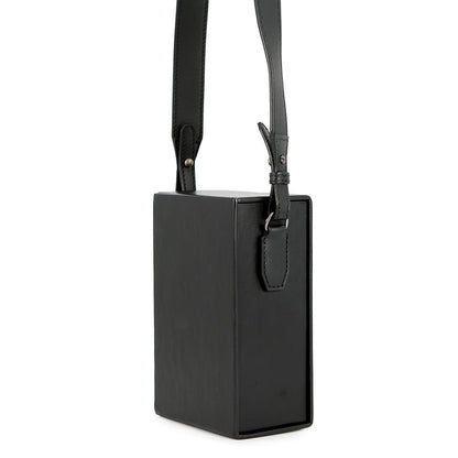 FENDI Box Shoulder Bag Black7VA519 Leather