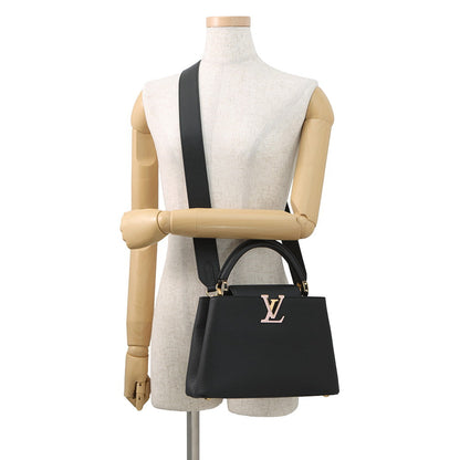 LOUIS VUITTON Capucines NoirM21641 Taurillon Leather Size BB