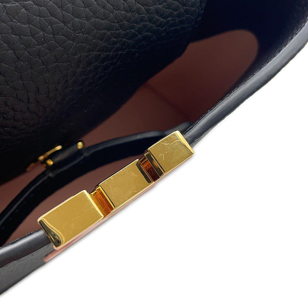 LOUIS VUITTON Capucines NoirM21641 Taurillon Leather Size BB