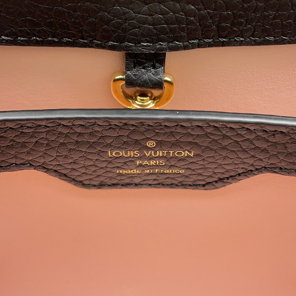 LOUIS VUITTON Capucines NoirM21641 Taurillon Leather Size BB