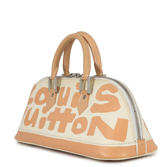 LOUIS VUITTON Alma・Horizontal Beige/WhiteM92176 Monogram・Graffiti
