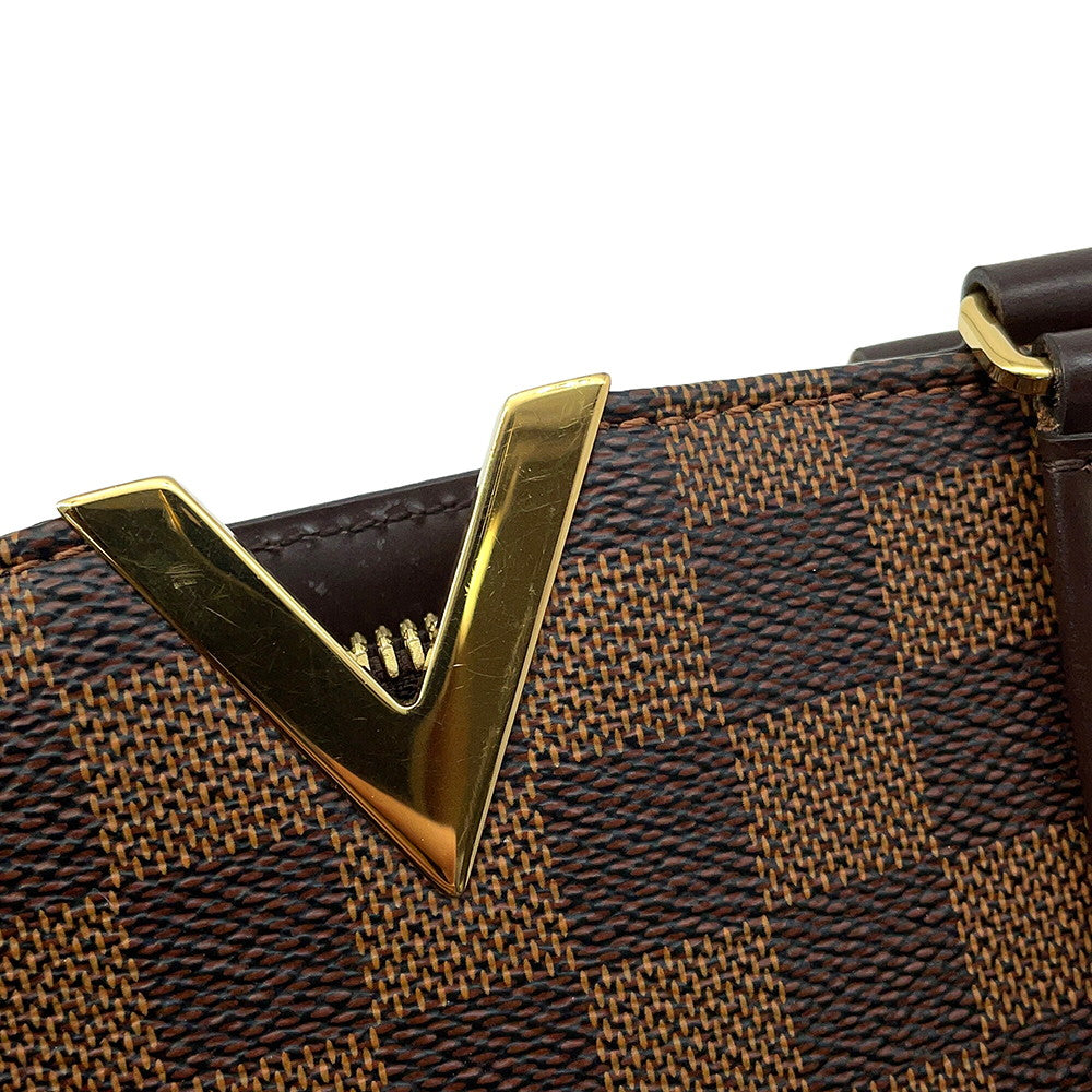 LOUIS VUITTON Kensington Bowling Brown/BeigeN41505 Damier Ebene Canvas