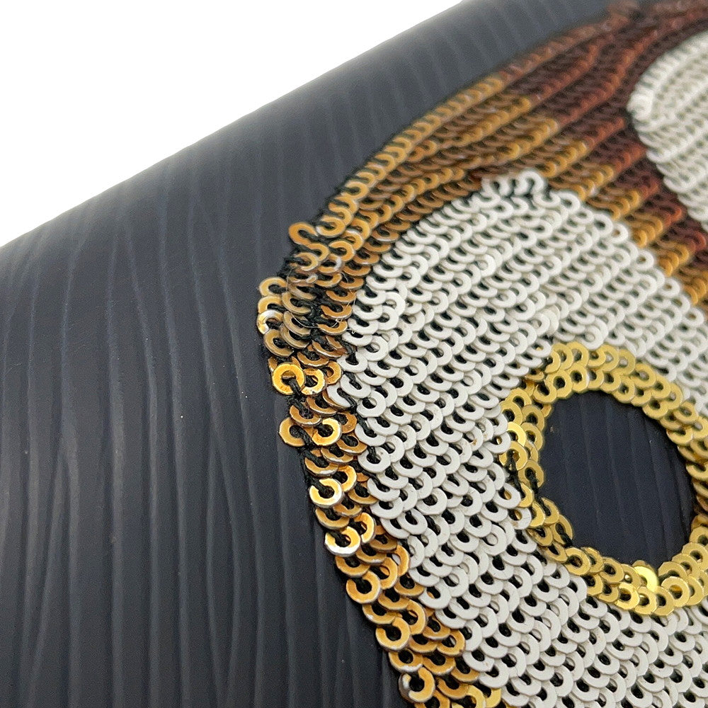 LOUIS VUITTON Portefeuille・Twist Chain Owl NoirM62334 Epi Leather/Sequins