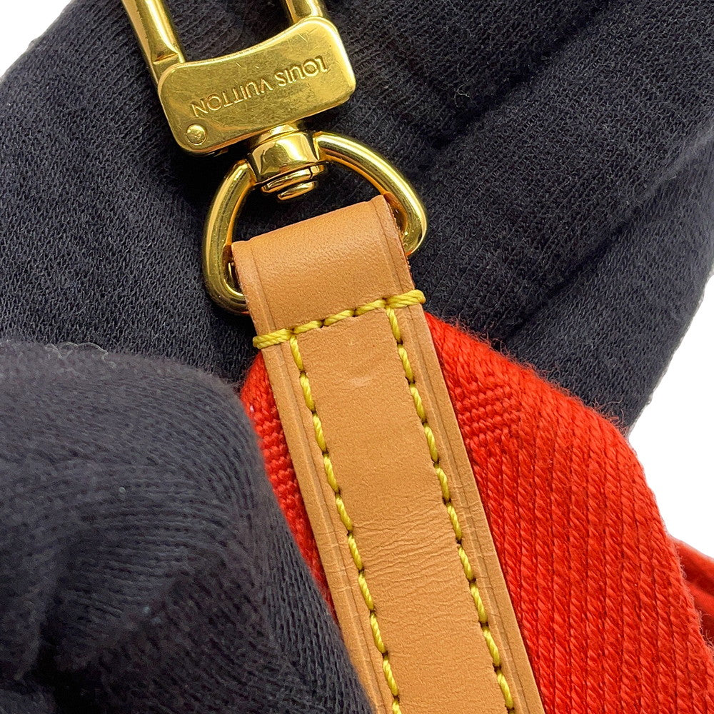LOUIS VUITTON Coussin RougeM57792 Monogram・Pattern Lamb Leather Size PM