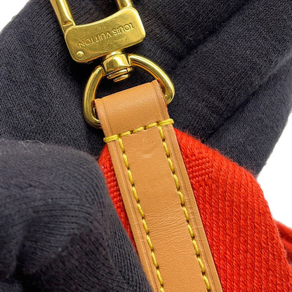 LOUIS VUITTON Coussin RougeM57792 Monogram・Pattern Lamb Leather Size PM