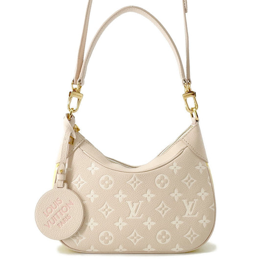 LOUIS VUITTON Bagatelle NM Beige/Pink/YellowM46113 Monogram Empreinte Leather