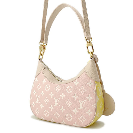 LOUIS VUITTON Bagatelle NM Beige/Pink/YellowM46113 Monogram Empreinte Leather