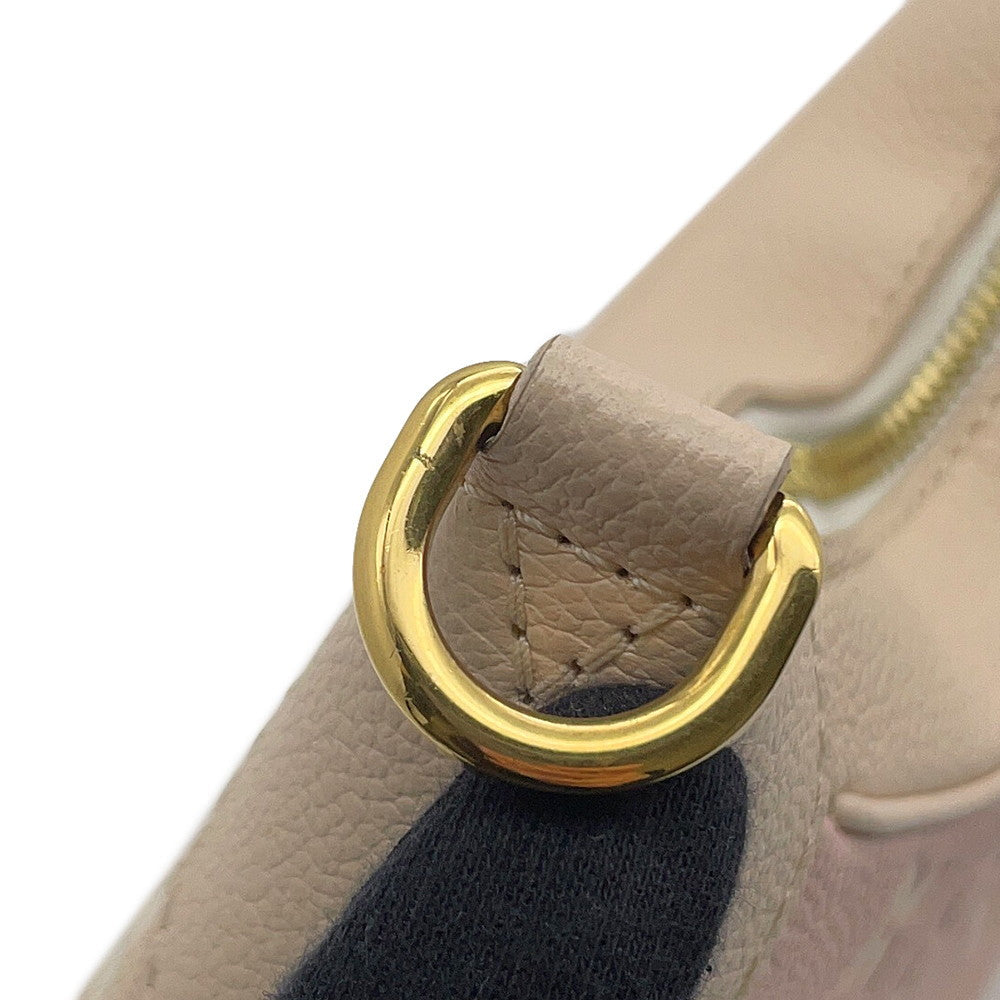 LOUIS VUITTON Bagatelle NM Beige/Pink/YellowM46113 Monogram Empreinte Leather