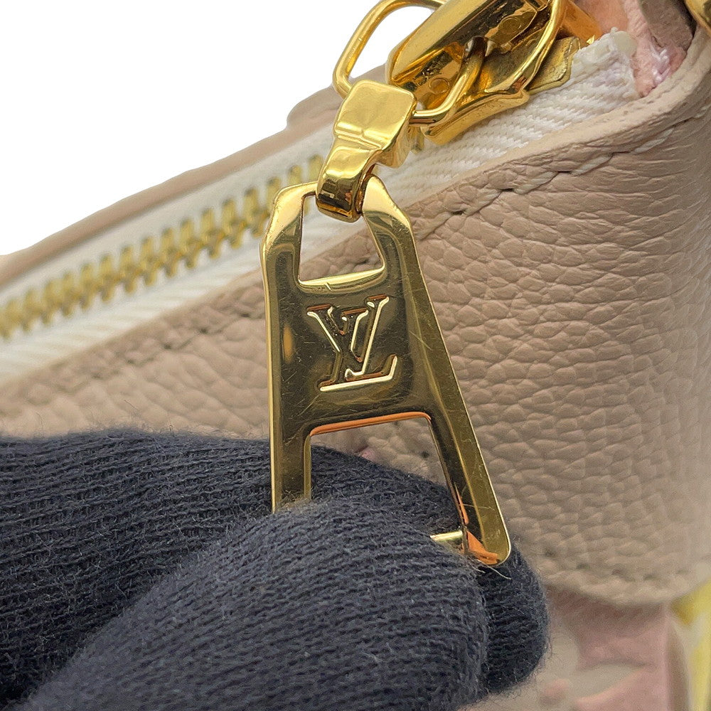 LOUIS VUITTON Bagatelle NM Beige/Pink/YellowM46113 Monogram Empreinte Leather