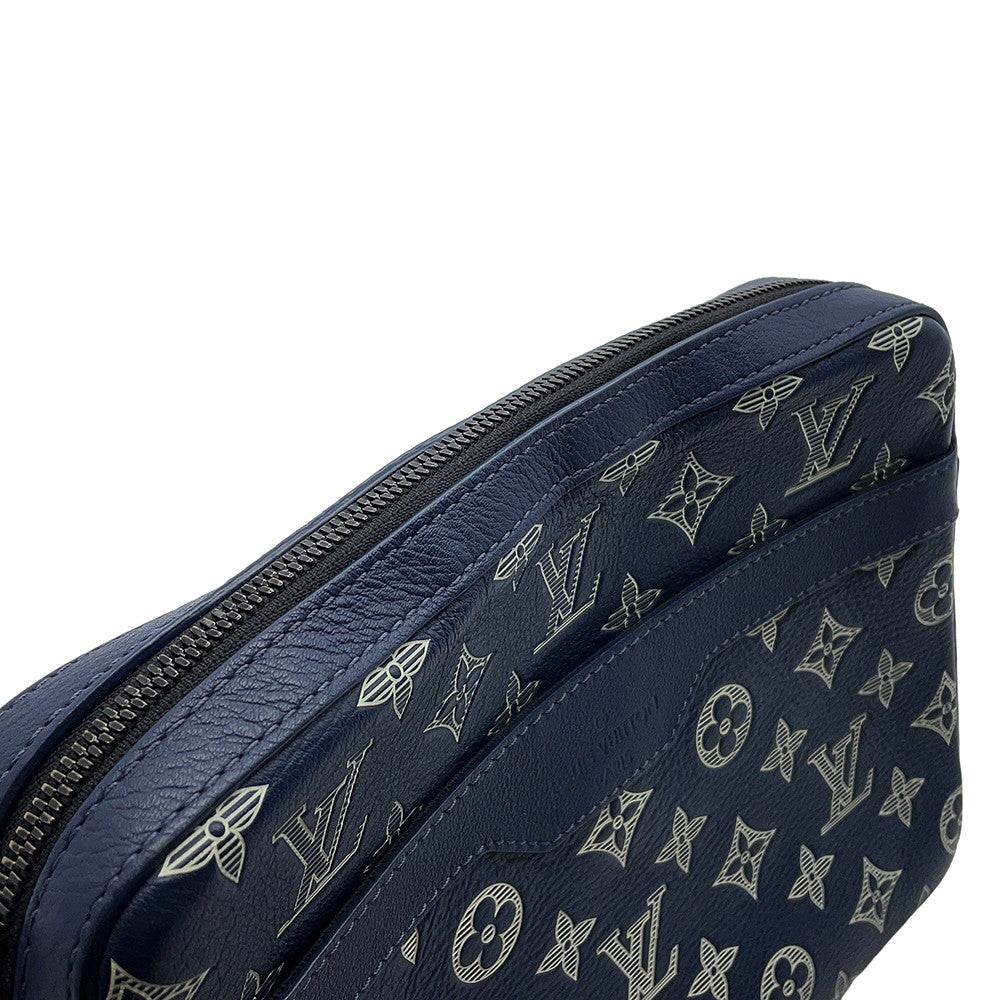 LOUIS VUITTON Trio Messenger NavyM24753 Monogram Shadow