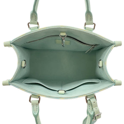 LOUIS VUITTON Onthego Summer Stardust Blue/YellowM46270 Monogram Empreinte Leather Size PM