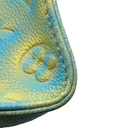 LOUIS VUITTON Onthego Summer Stardust Blue/YellowM46270 Monogram Empreinte Leather Size PM