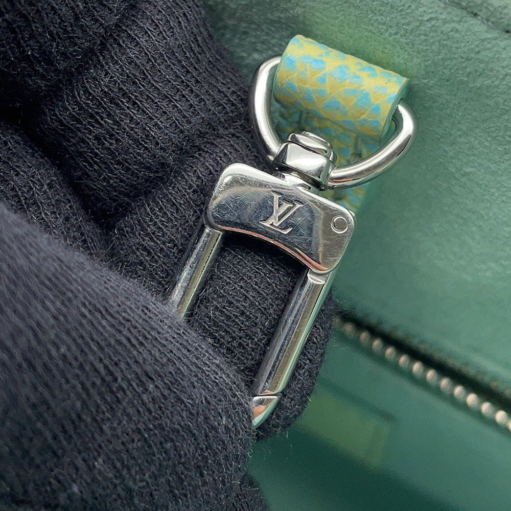 LOUIS VUITTON Onthego Summer Stardust Blue/YellowM46270 Monogram Empreinte Leather Size PM