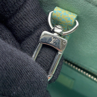 LOUIS VUITTON Onthego Summer Stardust Blue/YellowM46270 Monogram Empreinte Leather Size PM
