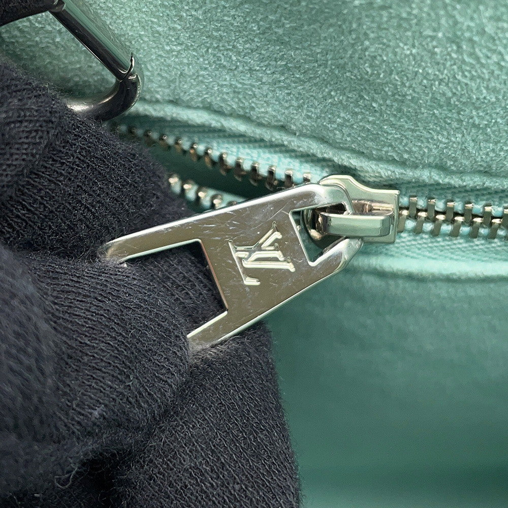 LOUIS VUITTON Onthego Summer Stardust Blue/YellowM46270 Monogram Empreinte Leather Size PM