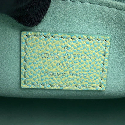 LOUIS VUITTON Onthego Summer Stardust Blue/YellowM46270 Monogram Empreinte Leather Size PM