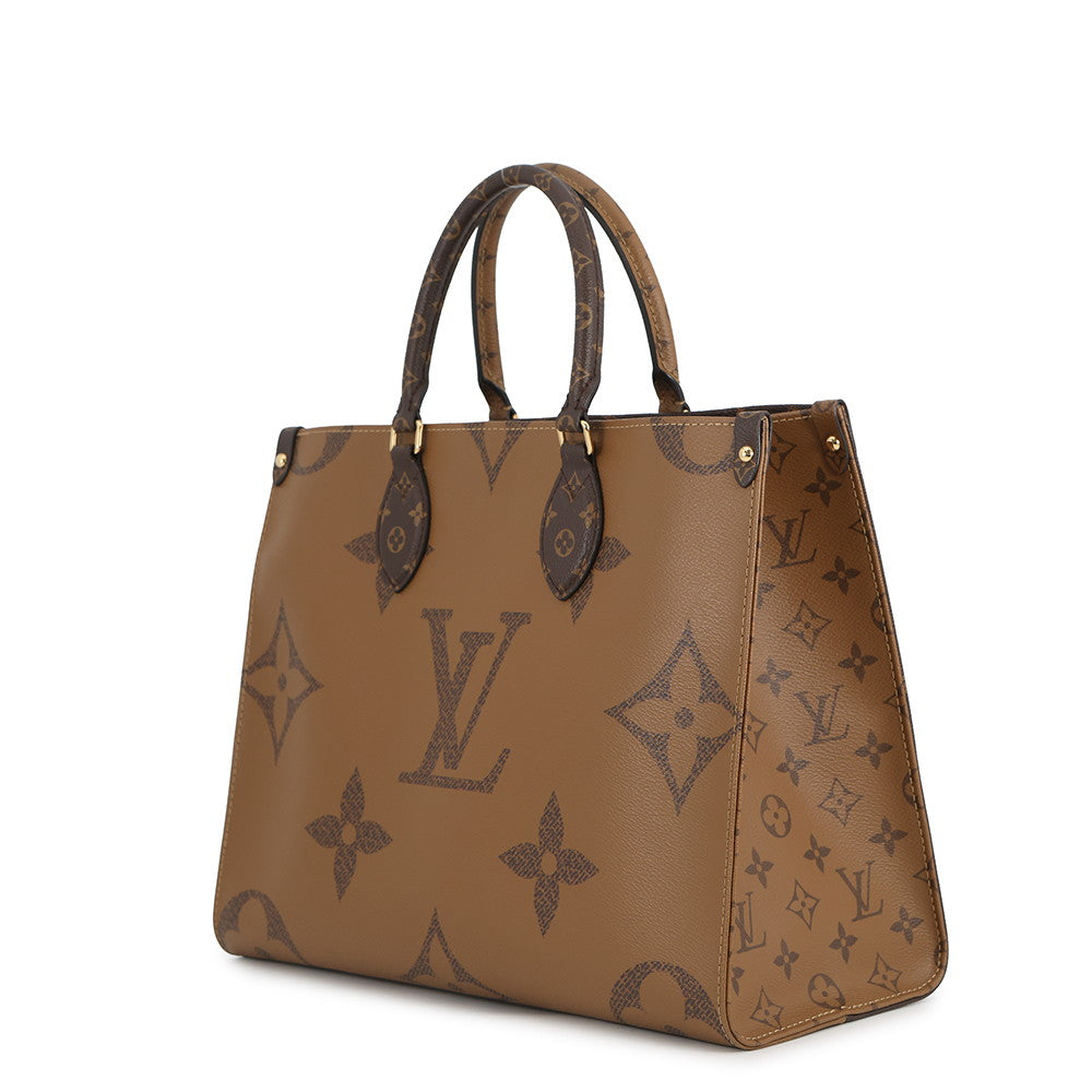 LOUIS VUITTON Onthego RedM45321 Monogram Monogram Reverse Canvas Monogram Giant Size MM
