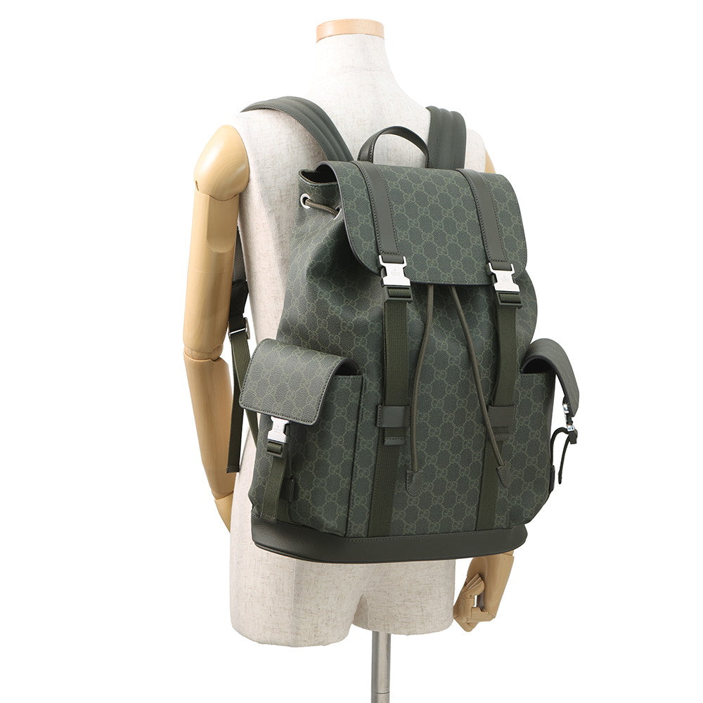 GUCCI GG Supreme Backpack Green792080 GG Supreme Size Large