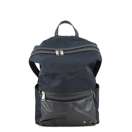 FENDI Monster Backpack Navy/Black7VZ035 Nylon Calf Leather