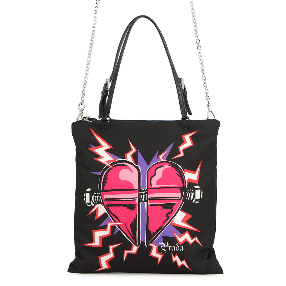 PRADA Frankenstein UNIVERSAL STUDIOS for PRADA 2-way Bag Black/Multicolor1BA252 Nylon