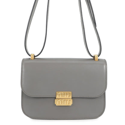 MIUMIU Shoulder Bag Gray5BD254 Leather
