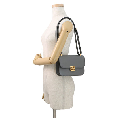 MIUMIU Shoulder Bag Gray5BD254 Leather