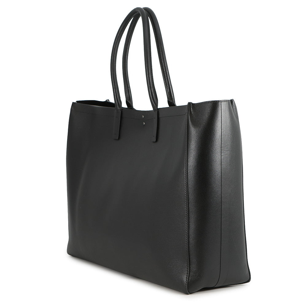 Valentino Garavani V Logo Shopping Tote Bag Black5Y0B0C93JHH Leather