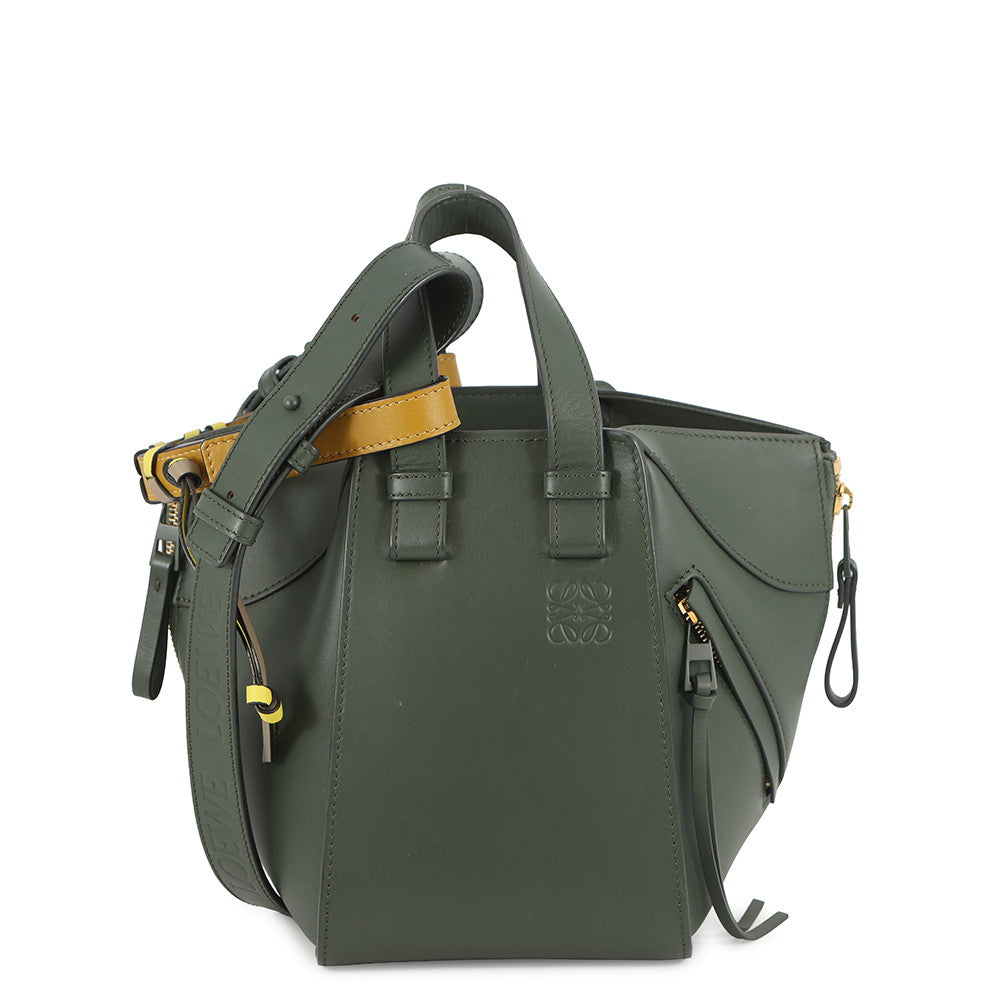 LOEWE hammock compact Green/YellowA538H13X02 Leather