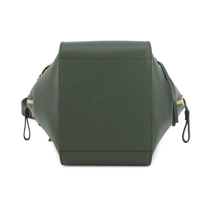 LOEWE hammock compact Green/YellowA538H13X02 Leather