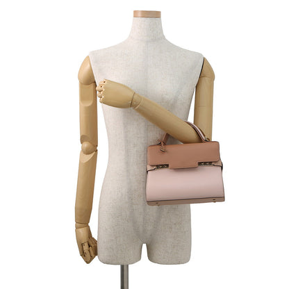Delvaux Tempate Light Pink/Brown/Jasmin FlowerAA0435AAX0AIADP Leather Size Mini