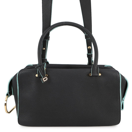Delvaux Cool box Navy/Light Blue Leather Size MM