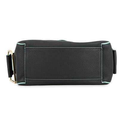 Delvaux Cool box Navy/Light Blue Leather Size MM