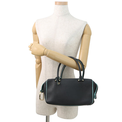 Delvaux Cool box Navy/Light Blue Leather Size MM